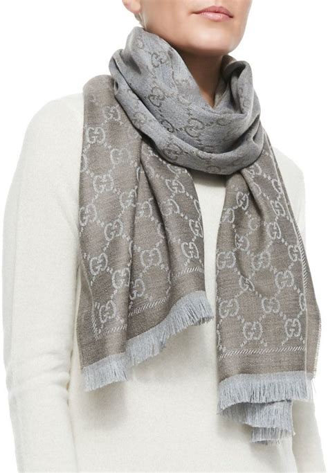 gucci stencil gg logo scarf|Gucci inspired scarf.